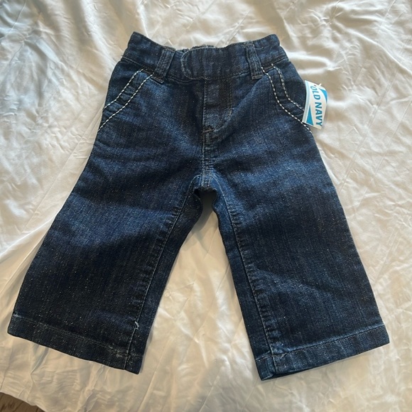 NWT Old Navy baby girl size 6-12 months flare jeans - Picture 1 of 5
